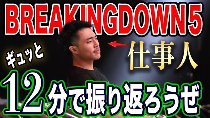 ギュッと12分にBreakingDown5の魅力まとめてみた【ブレイキングダウン総集編】