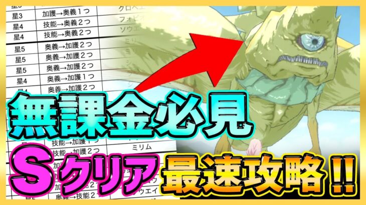 【まおりゅう】無課金必見!!!高難易度Ｓクリア攻略解説！変換スキル表見てね！【転生したらスライムだった件】