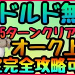 上級オーク５ターン攻略【まおりゅう】星３ドルド無双!!!オークキラー!!!完全ミッション対応　光星５揃わず余裕攻略!!!征討戦　混沌の狂喰