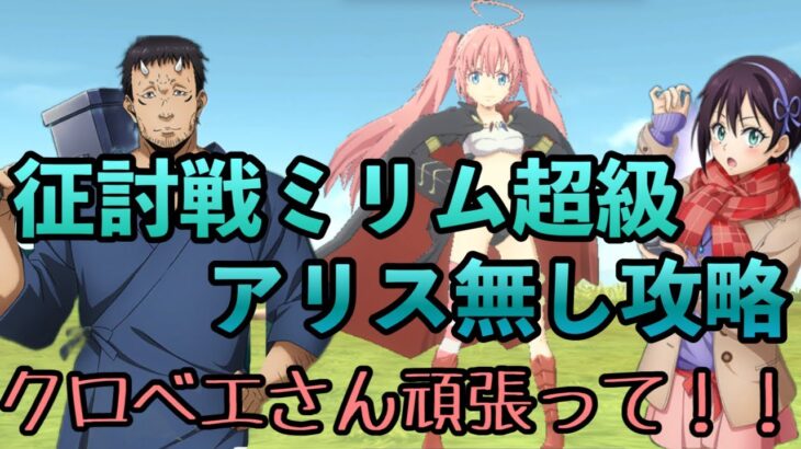 まおりゅう攻略　征討戦ミリム　超級　アリス無し