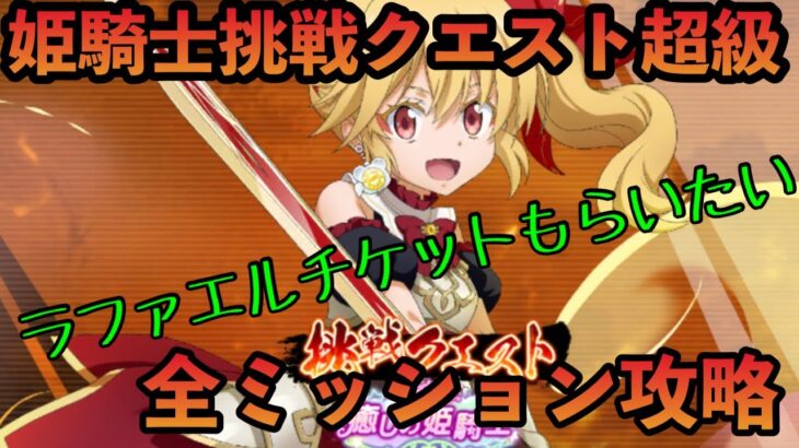 まおりゅう攻略　姫騎士挑戦クエスト　ミッション攻略