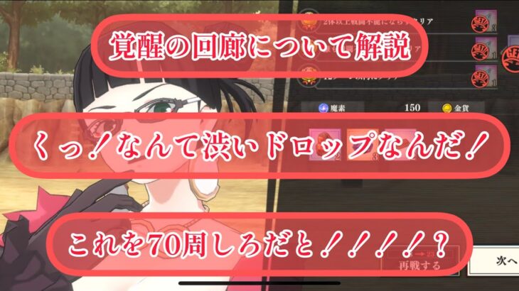 まおりゅう　覚醒の回廊　え？このドロップアイテムで70周するの。。？