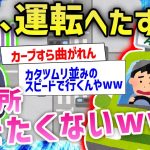 【2ch面白いスレ】ワイ運転したら事故する未来しか見えないんやがどうしたらいい？→スレ民に相談した結果wwww