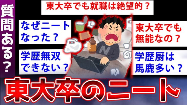 【2ch面白いスレ】東大卒なのにニートなったイッチの人生が衝撃的すぎるww【ゆっくり解説】