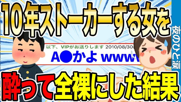 【2ch伝説スレ】10年間ずっとストーカーしてた先輩が酔って全ネ果にしてきた結果【ゆっくり解説】