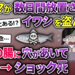 泥ママ「イワシが生食できるなんて初耳」→4日前のイワシを盗んで行った→泥子の腸に穴があいて中身が…【2ch修羅場スレ・ゆっくり解説】