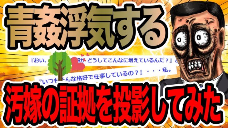 青〇浮気する汚嫁の証拠を投影してみた【2ch修羅場スレ】