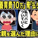 【2ch修羅場スレ】汚嫁「離婚なら養育費10万！」娘「親権はパパなんだけどw」娘が父親を選んだ理由にスレ民騒然