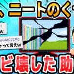 【2ch面白いスレ】やばいニートのくせに家族のテレビ壊しちゃった