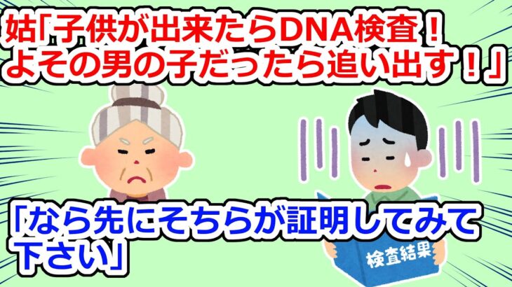 姑が「子供ができたらDNA検査！」とうるさいので…【2chスレ】