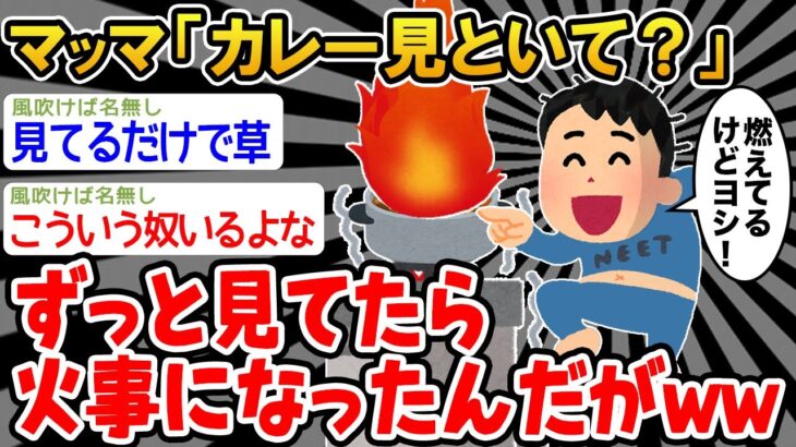 【バカ】「カレー見てたら火事になったw」→結果wwww【2ch面白いスレ】