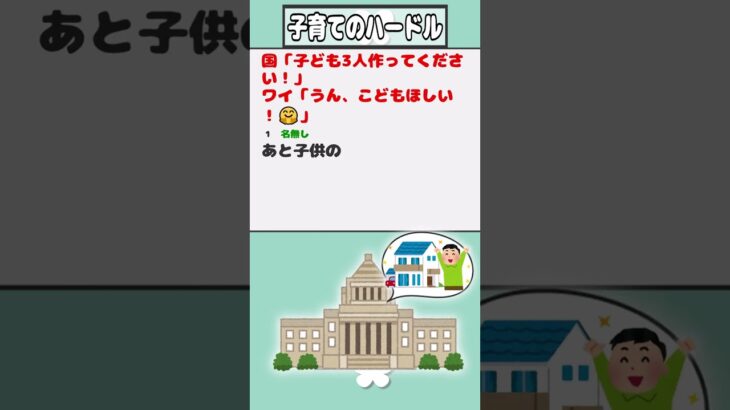 【2ch迷言集】国「子ども3人作ってください！」ワイ「うん、こどもほしい！🤗」【2ch面白いスレ】#shorts