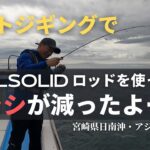 ライトジギングでフルソリッドロッドを使ったらバラシが減ったよー！アジ＆イサキ