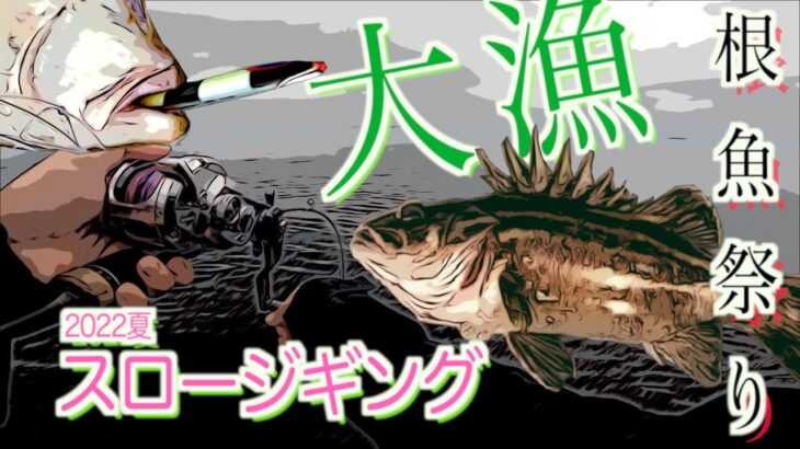 【後編】真夏のスロージギングで朝から根魚が爆釣！入れ食い状態の時間帯も。着ドン連発で最高にエキサイティング！