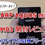 片手でも楽々!SIMﾌﾘｰｽﾏﾎ AQUOS mini SH-M03開封ﾚﾋﾞｭｰ!!