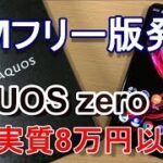 4月9日SIMフリー版発売！「AQUOS zero」を実質8万円以下で購入する方法！Amazonで購入するより2万円以上お得に！