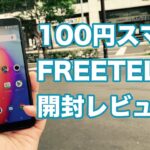 100円スマホ FREETEL P6 開封レビュー
