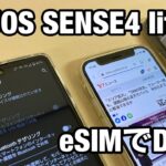 AQUOS SENSE4 lite｜ 楽天モバイルeSIMと 物理SIMでのDSDV運用を検証してみた