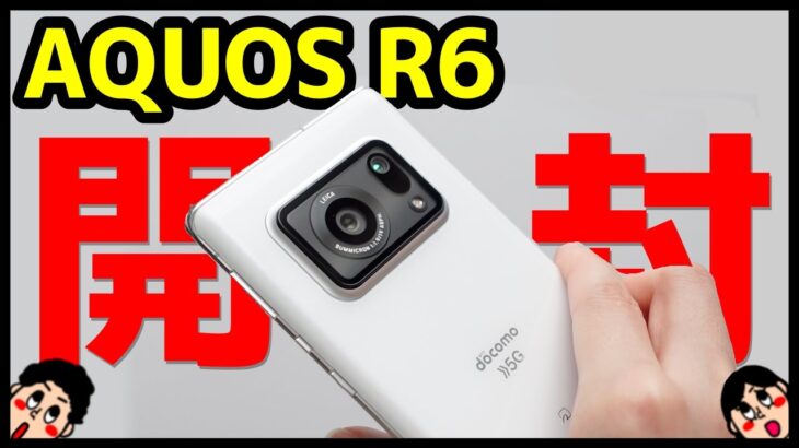 【新領域】AQUOS R6 開封レビュー！デザイン・カメラ・スピーカー・動作・ベンチマークを実機検証！ライカ監修カメラスマホの実力は！？【シャープ】【感想】