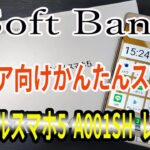 Soft Bank シニア向け シンプルスマホ5（A001SH）を購入！レビュー