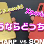 往年の対決ふたたび！Xperia10Ⅲ vs AQUOS sense5G ミドルスペック5Gスマートフォン 買うならどっち！？価格・ディスプレイ・スピーカー・基本性能・写真・動画で徹底比較！
