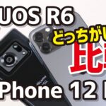 AQUOS R6、iPhone 12 Pro/12 Pro Max どっちがいい？サイズ、性能、カメラの画質を比較！
