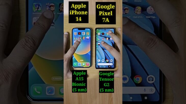 Apple iphone 14 vs Google Pixel 7a Speed Test Comparison |