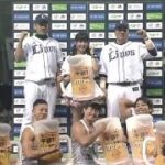 2016年9月9日 埼玉西武・山川選手・菊池投手ヒーローインタビュー