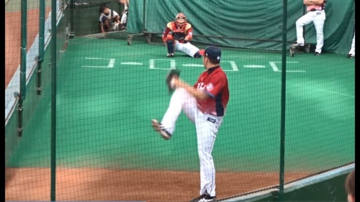 菊池雄星 ブルペン投球練習  Yusei Kikuchi bullpen 2017.7.21