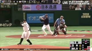 【日米野球】柳田 全打席 4打数4安打 2018.11.10