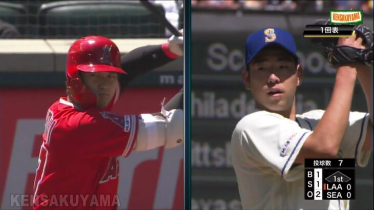 大谷翔平 VS 菊池雄星との花巻東対決は３打数１安打！日本時間・２０１９年７月２２日