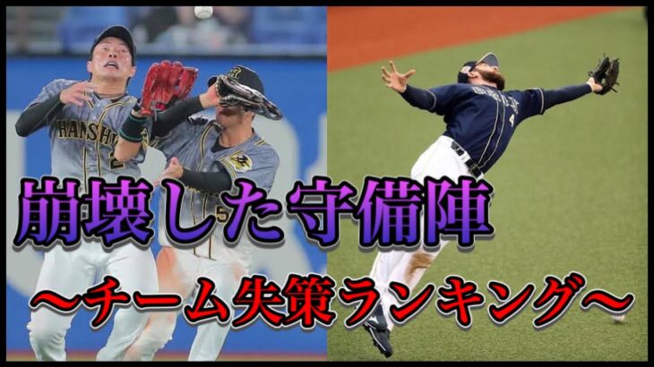 【プロ野球】エラーが多い球団はどこだ！？シーズン失策ランキング！