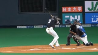 【強気な河野竜生投手😖】ソフトバンクホークス柳田悠岐😭頭部デッドボール😭謝る河野投手に優しく会釈をするギータ😍対日本ハム　2021.9.10