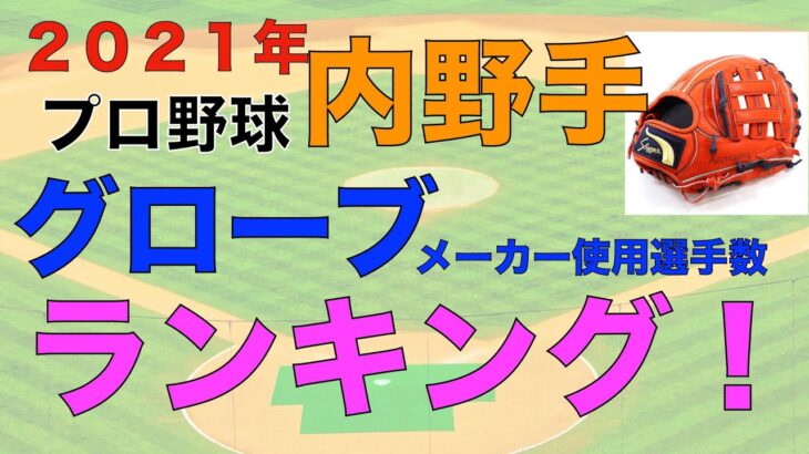 プロ野球内野手グローブメーカー使用選手数ランキング【2021年度版】