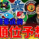 【いよいよ決定‼︎】巨人と阪神はBクラス予想！？優勝は間違いなくこの球団‼︎高木豊の忖度なしの順位予想を発表します。【プロ野球ニュース】