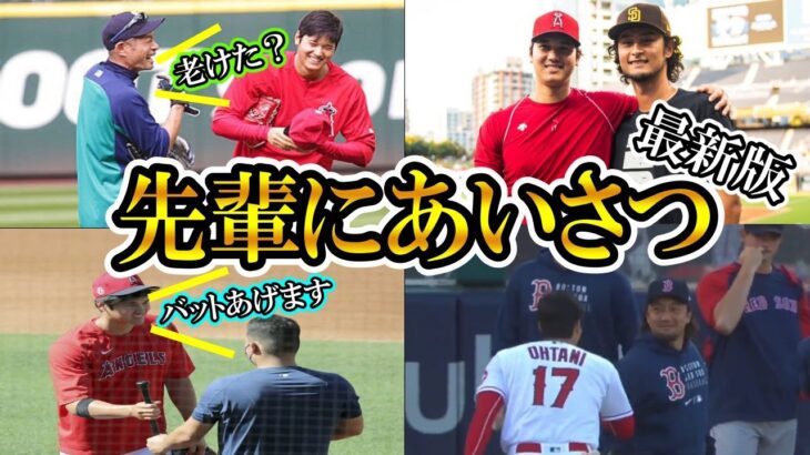 【大谷翔平】先輩への挨拶まとめ！最新版！イチロー、ダルビッシュに笑顔であいさつShohei Ohtani