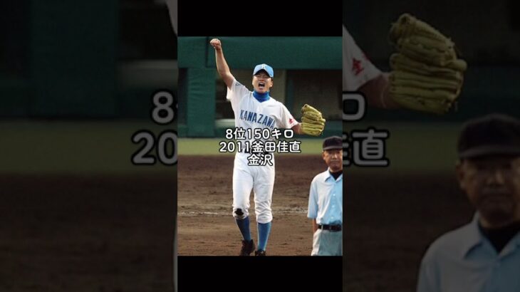 歴代選抜甲子園球速ランキングです！#甲子園#選抜#高校野球#球速