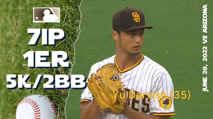 Yu Darvish ダルビッシュ 有 | June 20, 2022 | MLB highlights