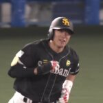 6回表、柳田悠岐（ソフトバンク）がレフトへ勝ち越しホームラン！ -マイナビオールスターゲーム2022・第2戦-