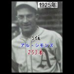 MLB シーズン安打　ランキング