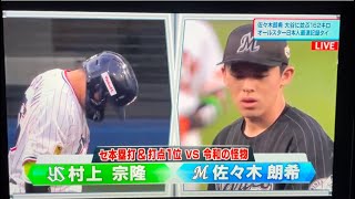 村上VS佐々木朗希　2022オールスター