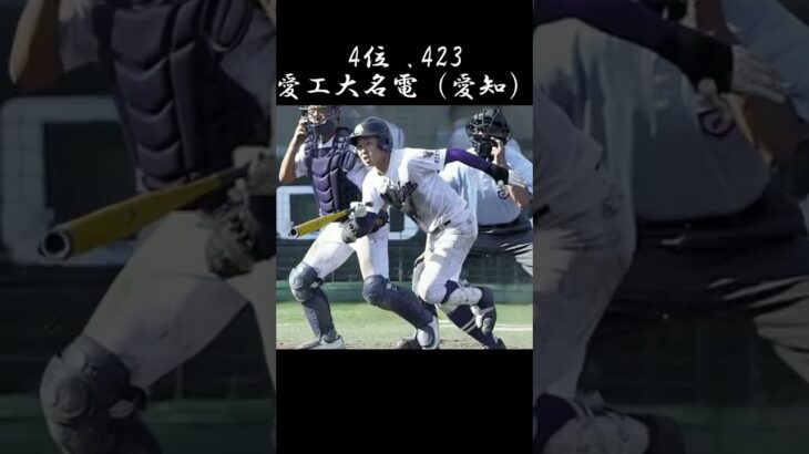 地区大会のチーム打率ランキングです。#甲子園 #高校野球 #第104回全国高校野球選手権大会 #ランキング