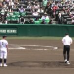 斎藤佑樹さん始球式　第104回全国高等学校野球選手権大会