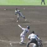 聖光学院 三好元気 スリーベース!!(横浜高校戦/第104回全国高等学校野球選手権大会)