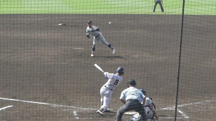 聖光学院 三好元気 スリーベース!!(横浜高校戦/第104回全国高等学校野球選手権大会)