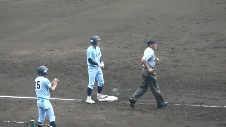 近江 清谷大輔 タイムリースリーベース(下関国際戦/第104回全国高等学校野球選手権大会)