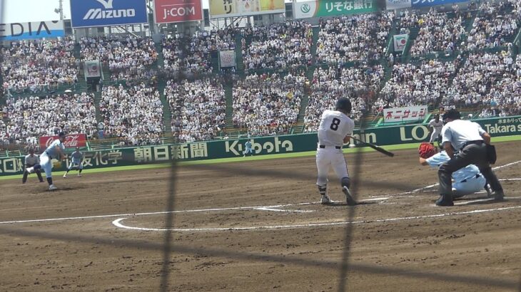 高松商業 浅野翔吾 ツーランホームラン(近江戦/第104回全国高等学校野球選手権大会)