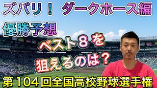 【ダークホースは？】ズバリ優勝予想第1弾！ベスト8 へ勝ち上がるチームを探せ！【第104回全国高校野球選手権大会】