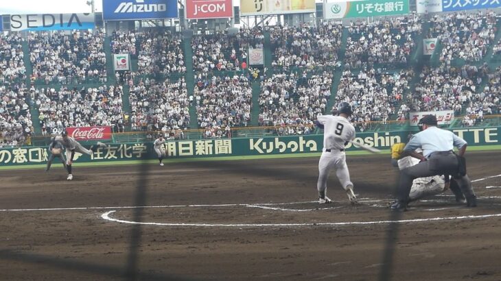 聖光学院 三好元気 2点タイムリーで逆転(九州学院戦/第104回全国高等学校野球選手権大会)