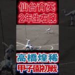 仙台育英　投手　11　高橋 煌稀　　第104回全国高校野球選手権　甲子園　2回戦　　ｖｓ鳥取商